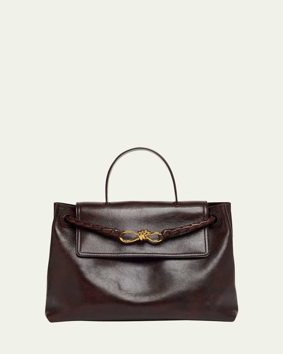 Ciao Ciao Medium Distressed Leather Top-Handle Bag